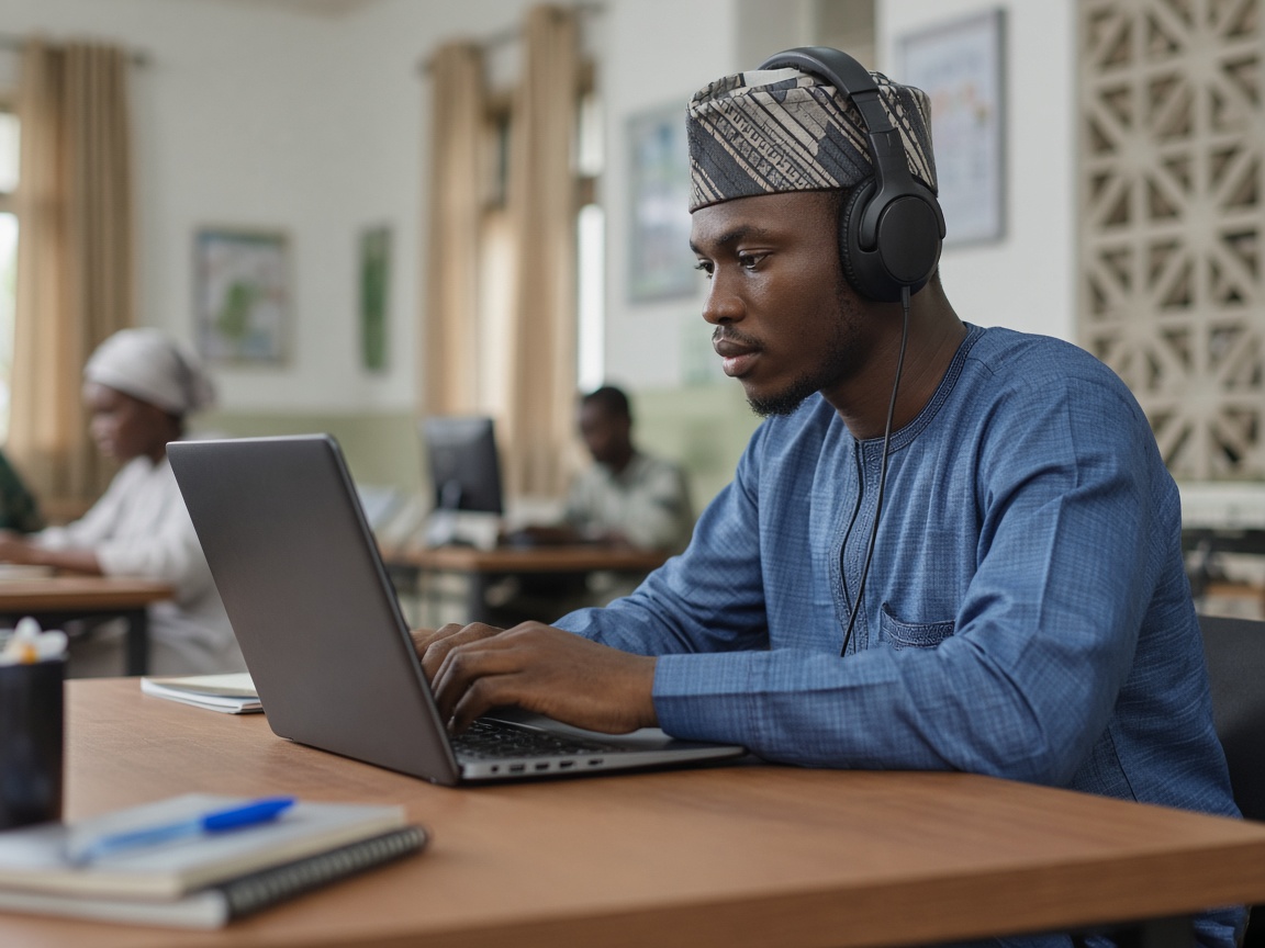 Learners studying online